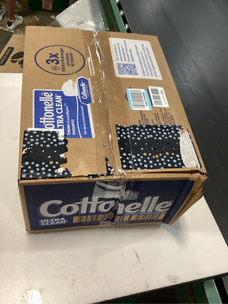 Condition photo showing New/Like New for cottonelle ultra clean toilet paper with active cleaningripples texture, strong bath tissue, 24 family mega rolls = 132 regular rolls (4 packs of 6) family mega roll 353 sheets (pack of 24)