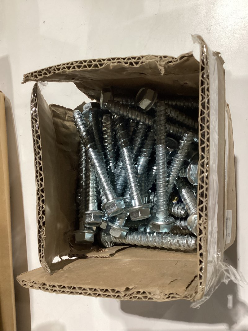 Condition photo showing Good Condition for 40 PCS 1/2" x 4" Concrete Screw Anchors, Large Diameter Heavy Duty Screw Anchor for Concrete, Masonry, Brick, Block Anchoring