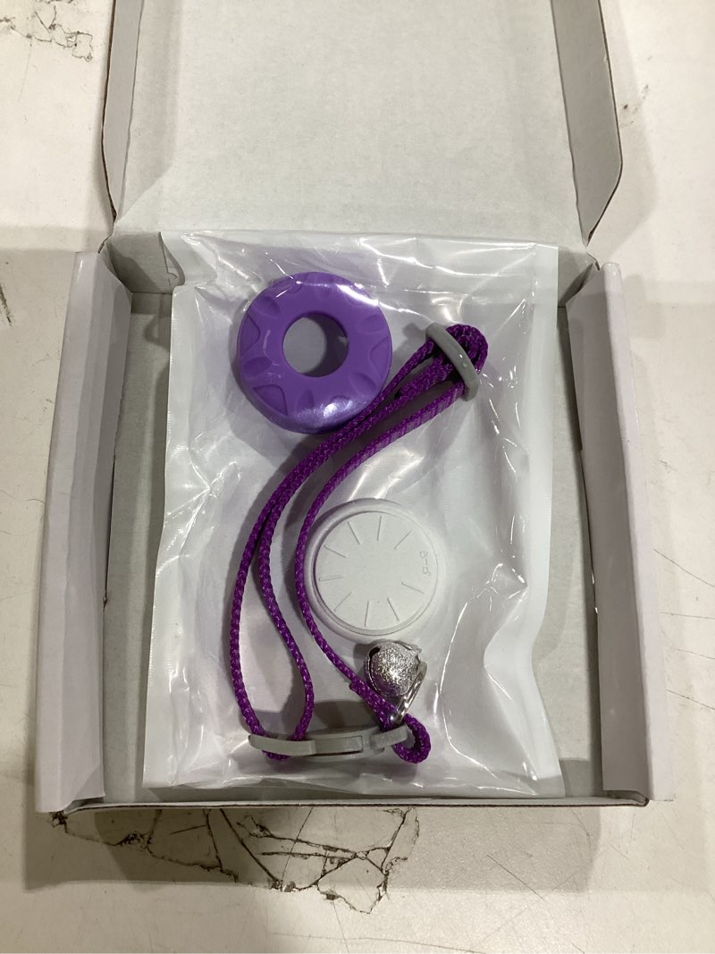 Condition photo showing Good Condition for cat tracker, lightweight gps tracker, compatible with apple find my app(only ios), waterproof cat trackers collar with bell and safety elastic buckle, real-time location pet tracker, purple