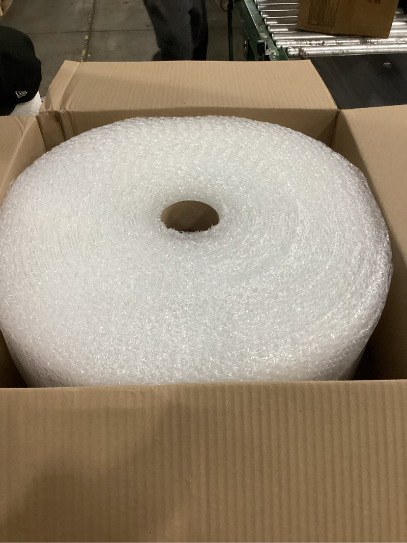 Condition photo showing Good Condition for Amazon Basics Bubble Wrap for Moving, Packing, Shipping and Storage, Perforated Protective Cushioning for Fragile Items, 12-inch x 175-ft Long Roll, Small 3/16", Clear Clear 12 inch x 175 ft