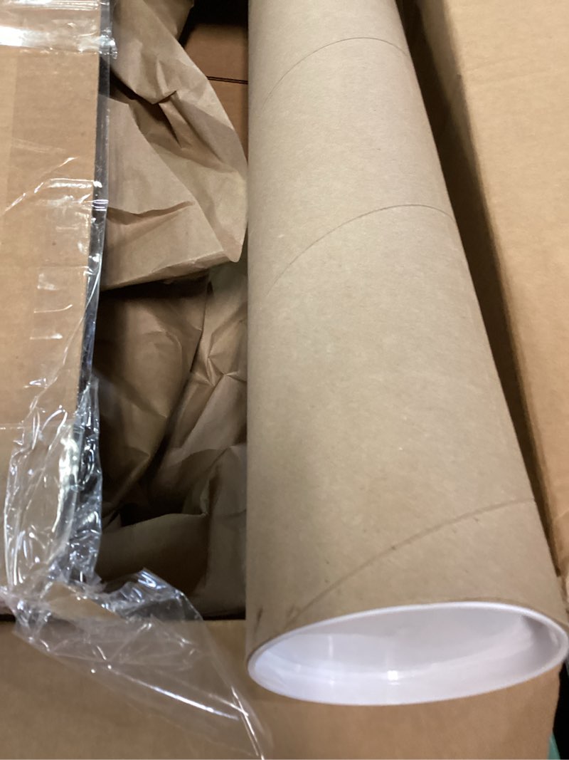 Condition photo showing Good Condition for 4" x 24" reinforced kraft paper mailing tube, pack of 1 tube with 2 caps – secure usps approved poster tube – made in usa cardboard tube for shipping and storing posters, prints, artwork, or documents standard duty pack of 1 4" x 24"