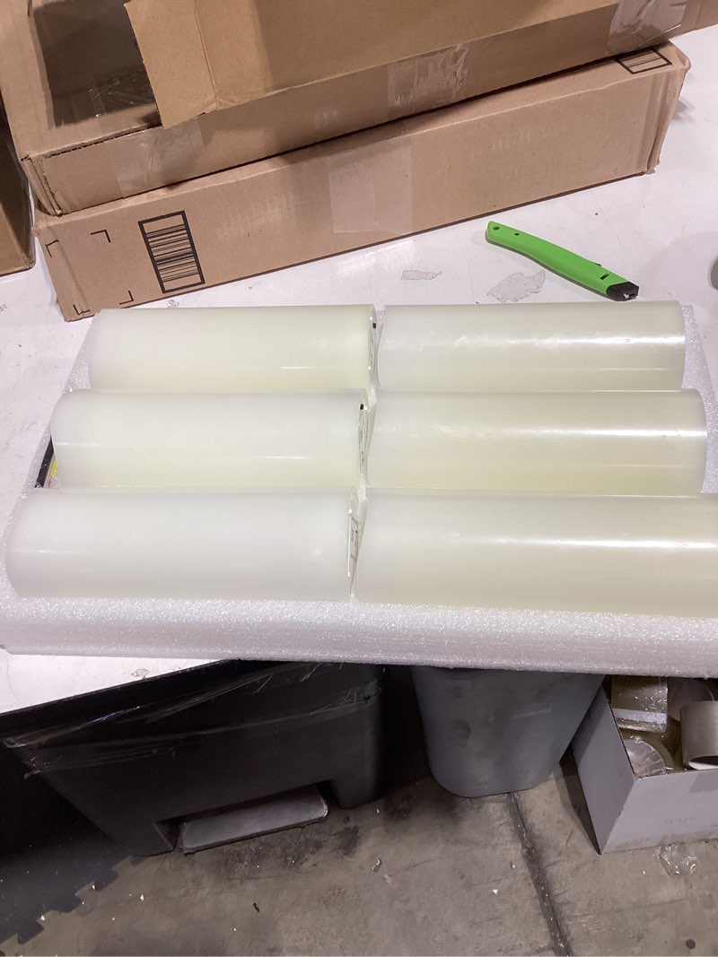 Condition photo showing Good Condition for Stonebriar 6 Count White Real Wax 3x8 Flameless LED Pillar Candles with Remote and Timer 3" x 8" White 6