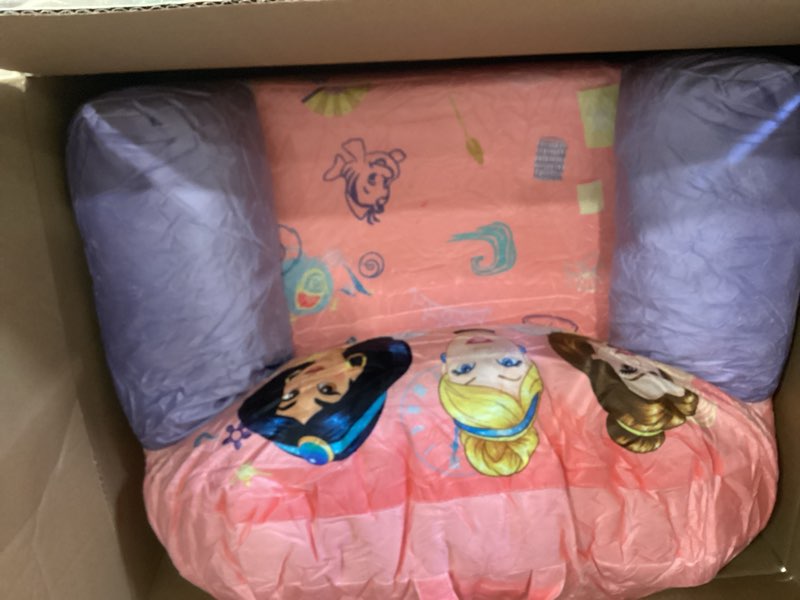 Condition photo showing Good Condition for delta children - disney princess cozee buddy flip-out kids chair, pink