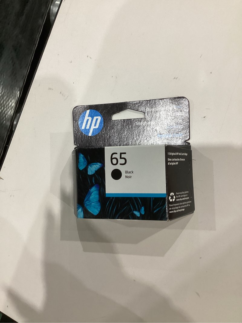 Condition photo showing New/Like New for HP 65 Black Ink Cartridge | Works with HP AMP 100 Series, HP DeskJet 2600, 3700 Series, HP ENVY 5000 Series | Eligible for Instant Ink | N9K02AN