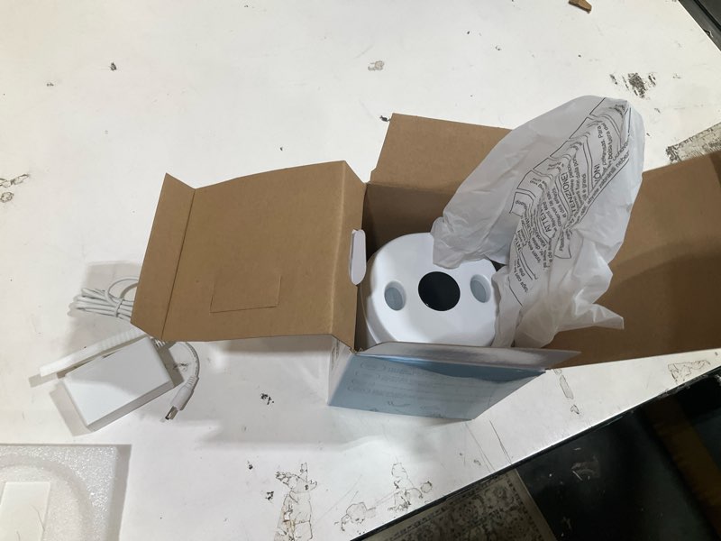 Condition photo showing As Is for dental ultrasonic retainer cleaner machine: 45khz dental cleaning pod with digital timer & 200ml, cleaning for dentures, mouth guards, aligners, night guards, braces, toothbrush heads & jewelry, white