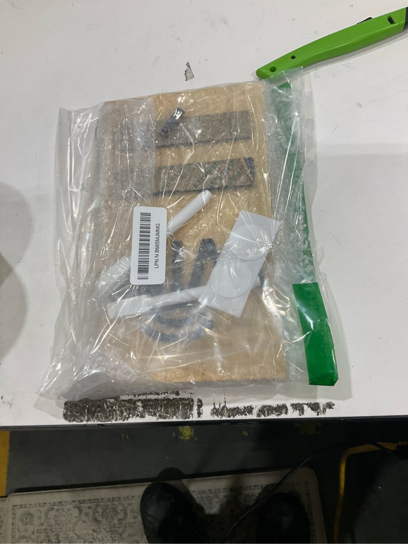 Condition photo showing As Is for Wifi Sign, Solid Wood WIFI Password Sign, with Stand & Tape & 2 Erasable Pen, for Office Home Bar Coffee Restaurant Table or Wall Mount