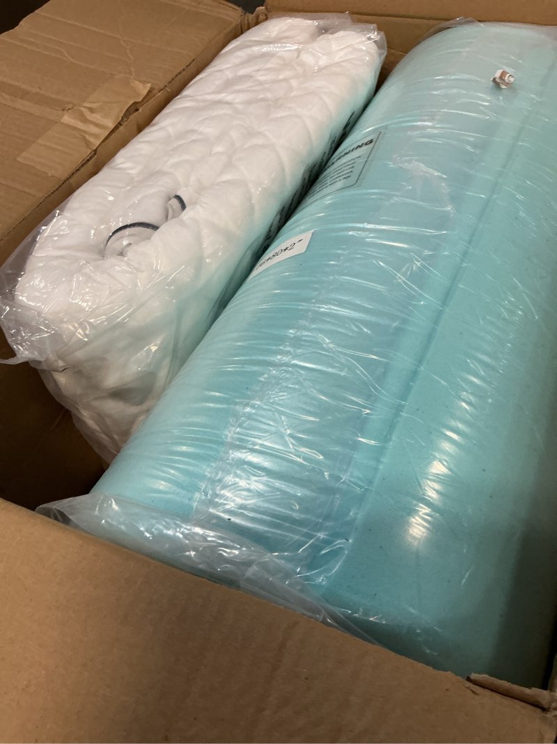 Condition photo showing Good Condition for dual layer memory foam mattress topper king,gel memory foam and cooling pillow top mattress pad cover for pressure relief and medium support,certipur-us certified