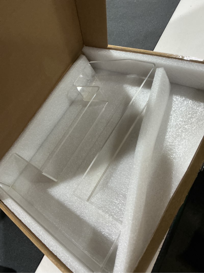 UOOTEC 11" Acrylic Letter & Number Tray – Reusable Fillable Charcuterie Snack Platter, Alphabet Dess