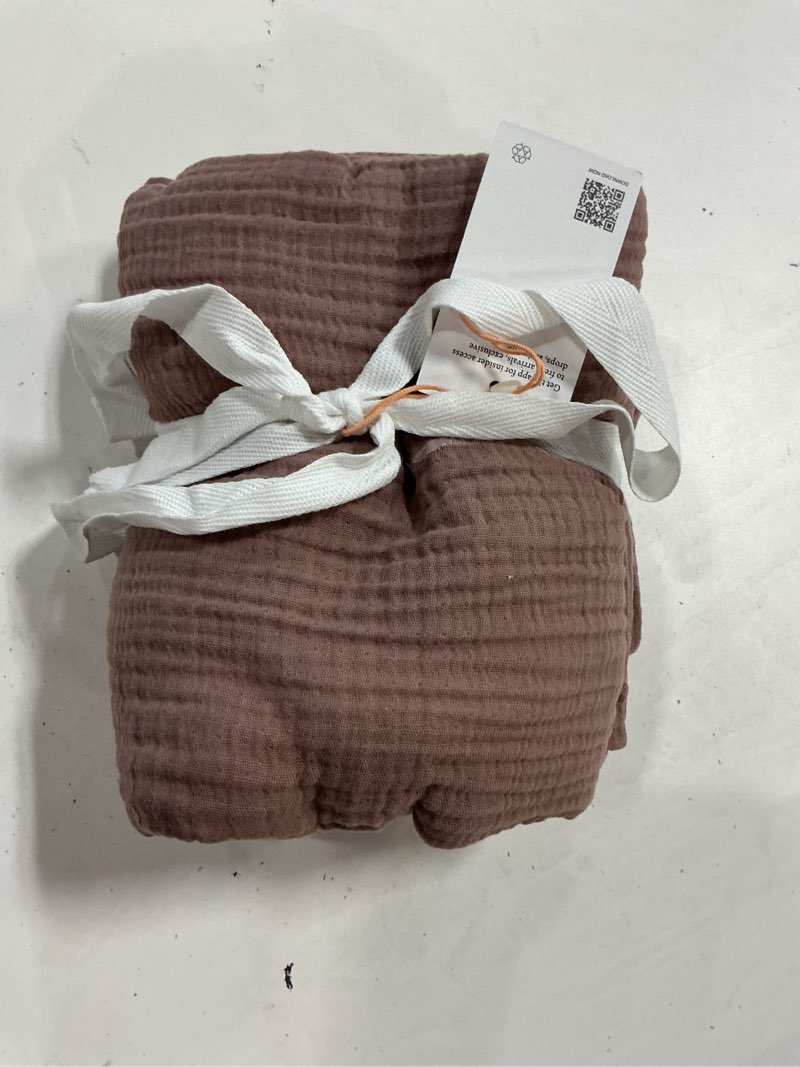 Condition photo showing Good Condition for organic airy gauze sham set, king, fig