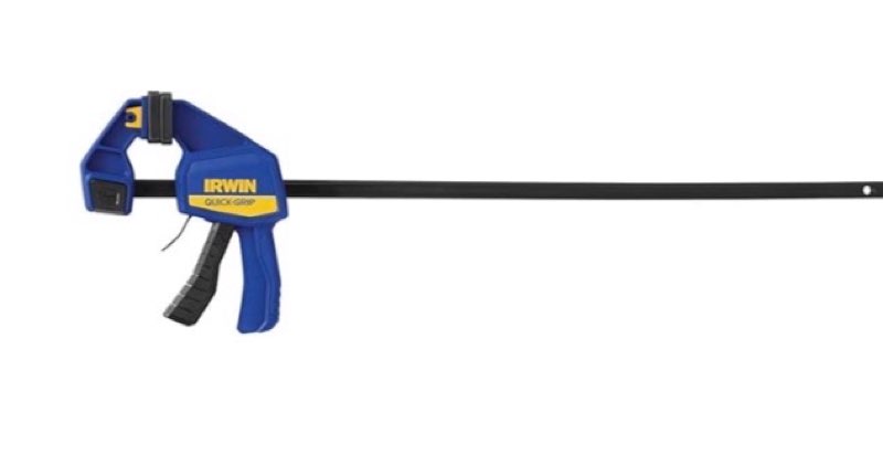 irwin quick-grip bar clamp, one-handed clamp/spreader, 24-inch (1964720), blue 24 inch 24 inch