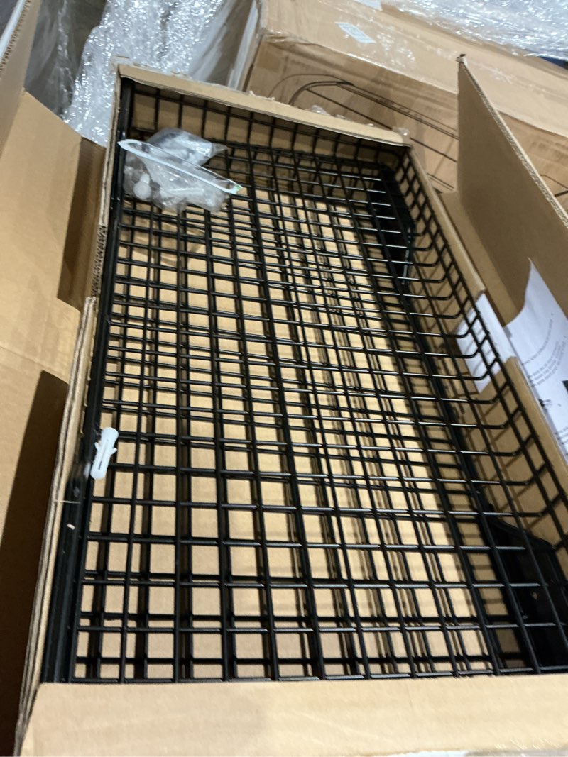 Condition photo showing Good Condition for walmann 2 pack garage wall shelf, 23.5" x 12" wall mounted storage shelves for garage, closet, laundry room, heavy duty wall shelving, holds up to 65 lbs(black)