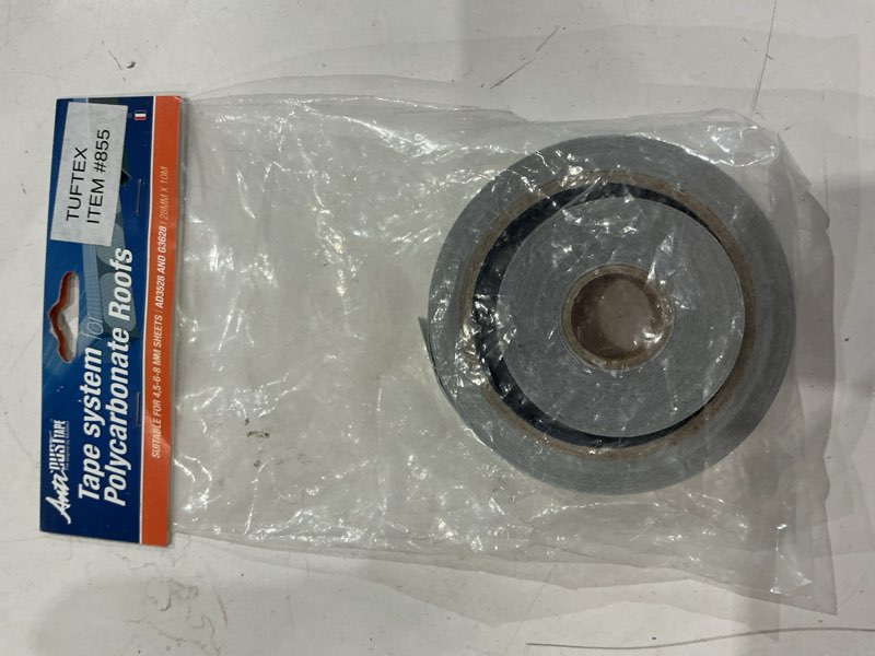 Condition photo showing Good Condition for tuftex multi-wall 6mm antidust 32-ft roof seam tape