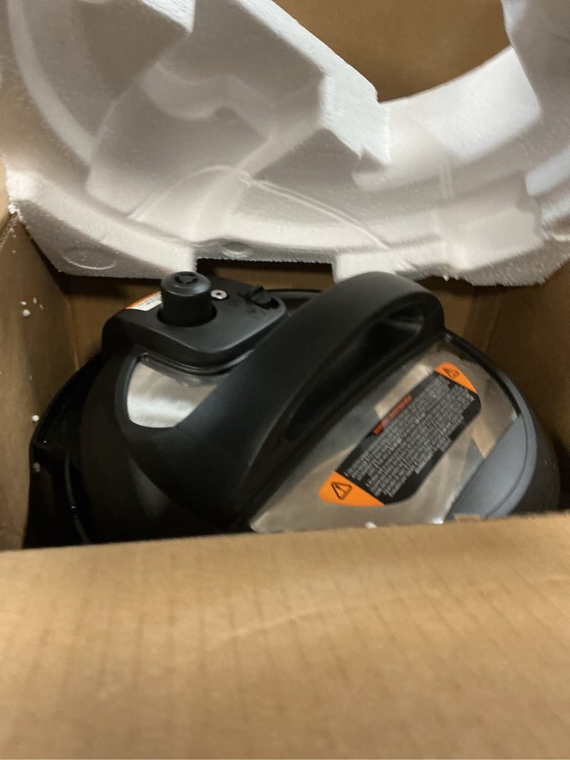 Condition photo showing Good Condition for instant pot 6qt rio 7-in-1 multi-cooker, pressure cooker, slow cook, sauté, steam, rice maker, yogurt, & warmer, black, 6 quarts black 6 quarts