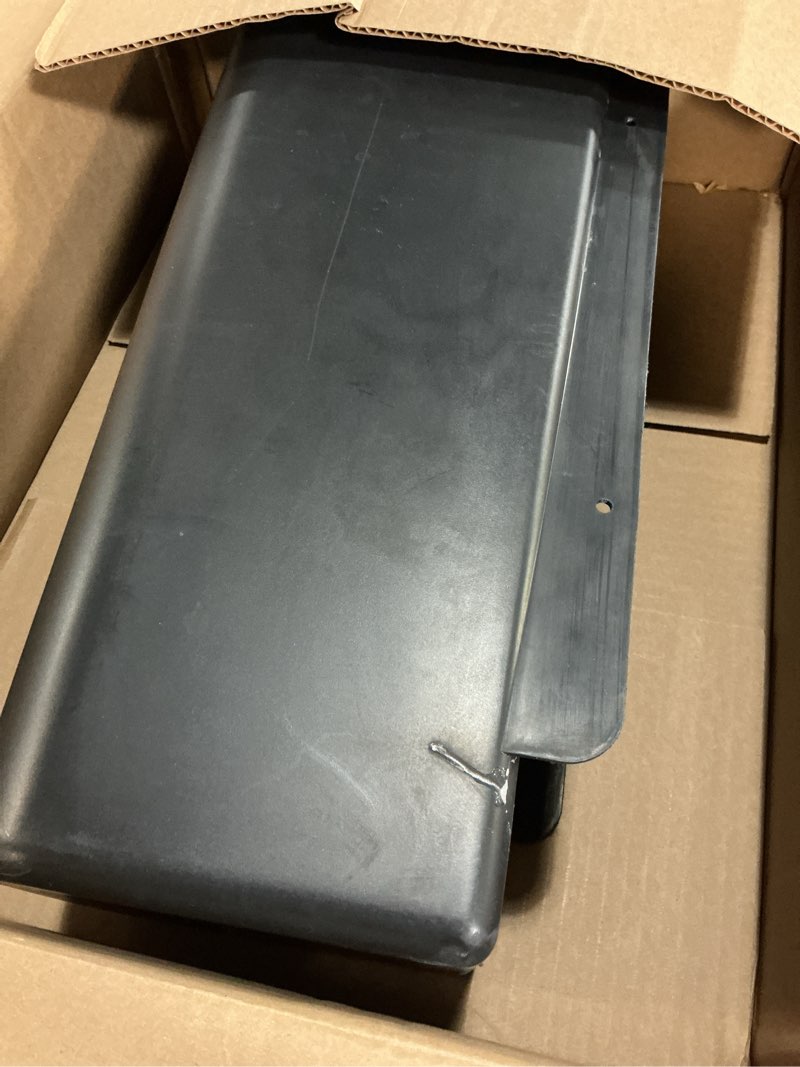 Condition photo showing As Is for Architectural Mailboxes Parsons Medium Capacity, Plastic Post Mount Mailbox, Black