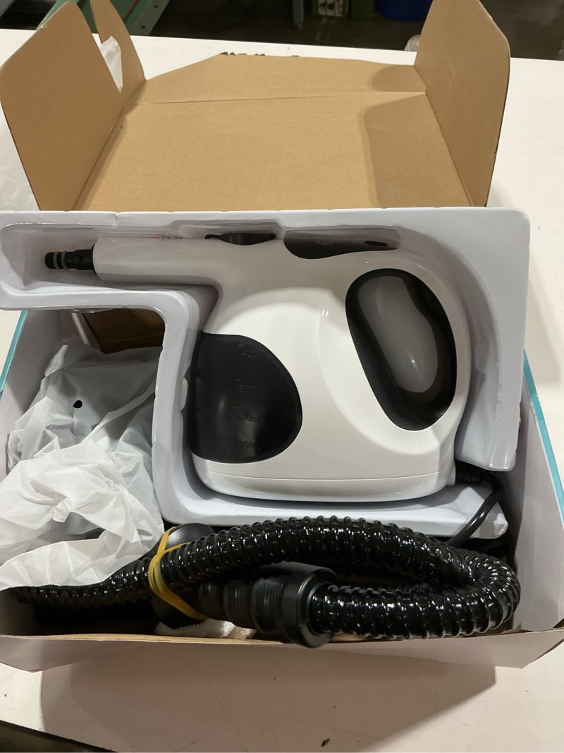 Condition photo showing Good Condition for handheld steam cleaner for home, 3s fast heat, lightweight with safety lock | 400ml easy refill design, deep cleans furniture couch grout walls kitchenware multi-surface, beginner-friendly operation