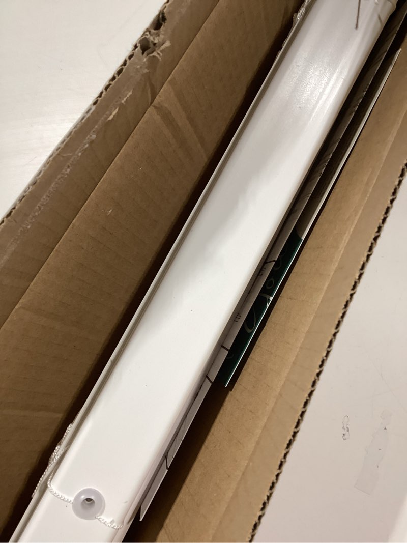 dez furnishings cordless 1" signature mini blind with flexible slats, 30" w x 48" h, pearl white