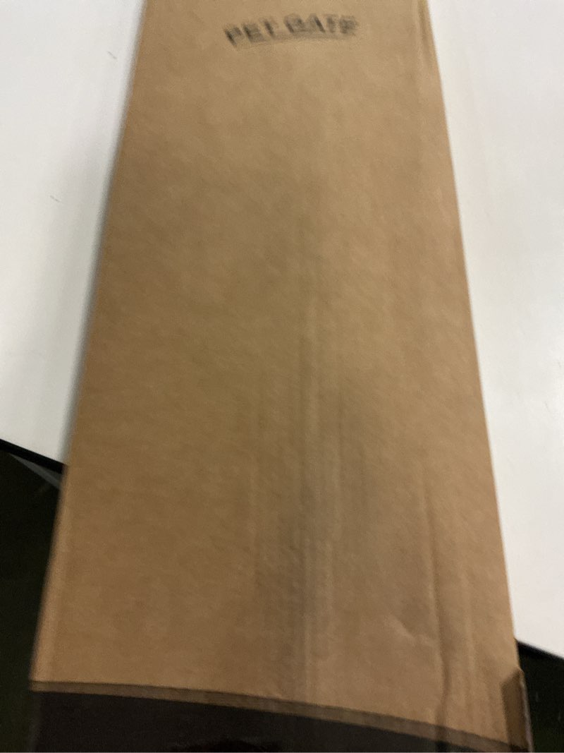 Condition photo showing New/Like New for Malier Indoor Dog Gate with Door, 34-55" Extra Wide Full Metal Pet Gate Short Dog Gate for Stairs, Pressure Mount 10'' Tall Small Puppy Low Gate Easy Step Over for Doorways White 10''H × 34''- 55''W