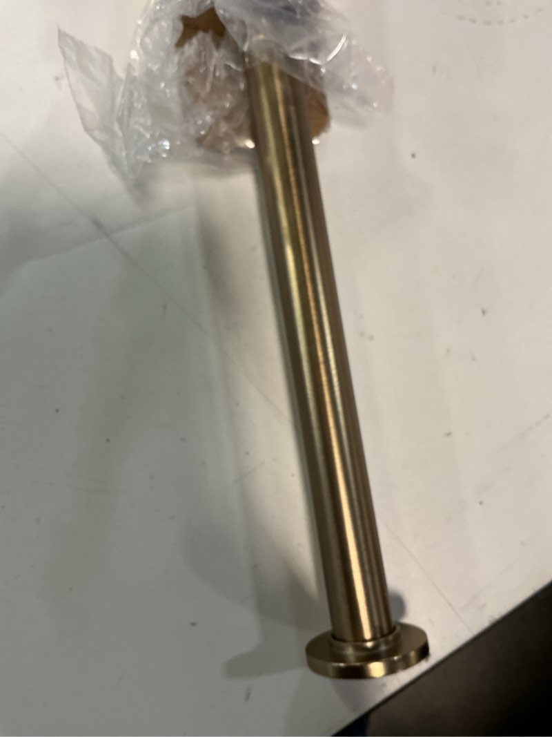 Condition photo showing Good Condition for ivilon tension curtain rod - spring tension rod for windows or shower, 24 to 36 inch. warm gold 24" to 36" warm gold