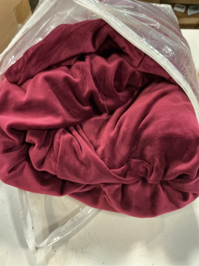 Condition photo showing Good Condition for H.VERSAILTEX Modern Velvet Plush 4 Piece High Stretch Sofa Slipcover Sofa Cover Furniture Protector Form Fit Luxury Thick Velvet Sofa Cover for 3 Cushion Couch Width Up to 90 Inch(Sofa,Burgundy) 3 Cushion Sofa Wine/Burgundy