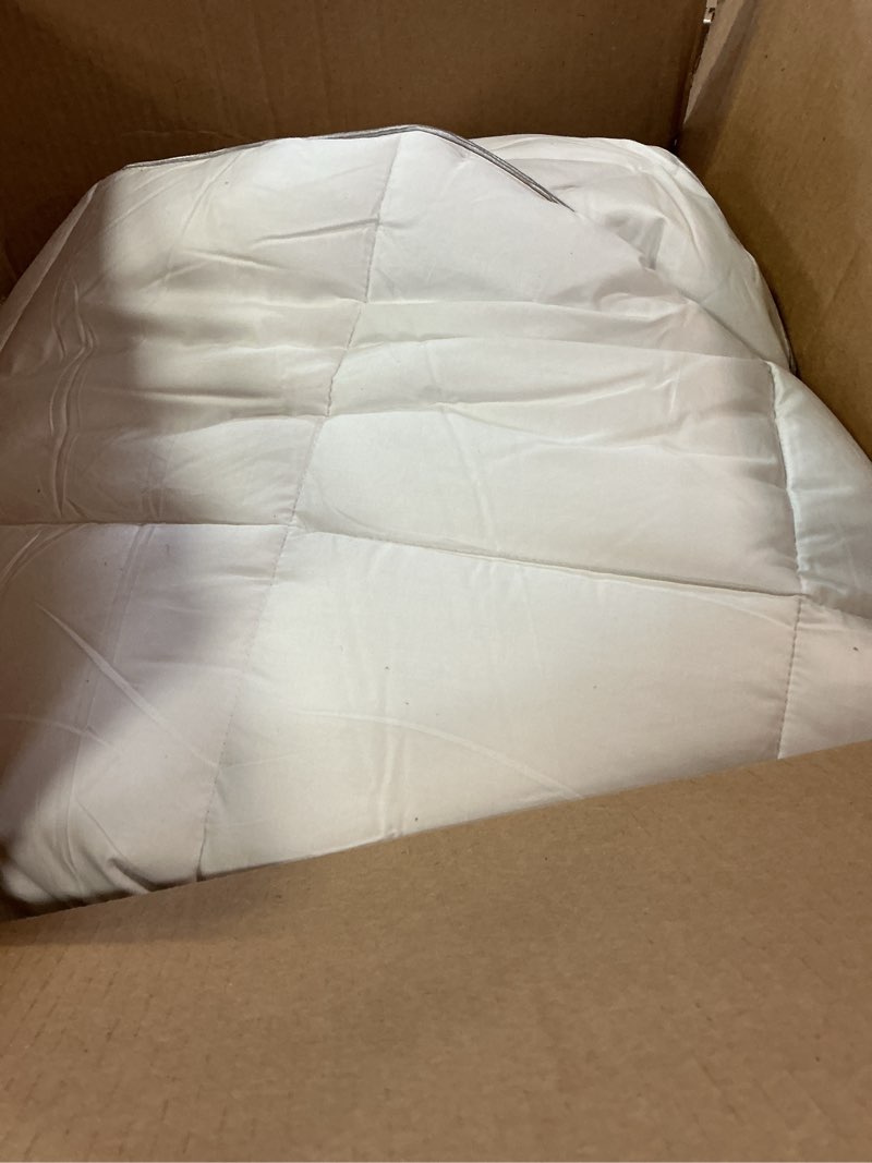 Condition photo showing Good Condition for sunflower king duvet insert comforter down alternative filling cotton shell all season hypoallergenic warm breathable noiseless machine washable 88"x104"with corner taps king white / thick