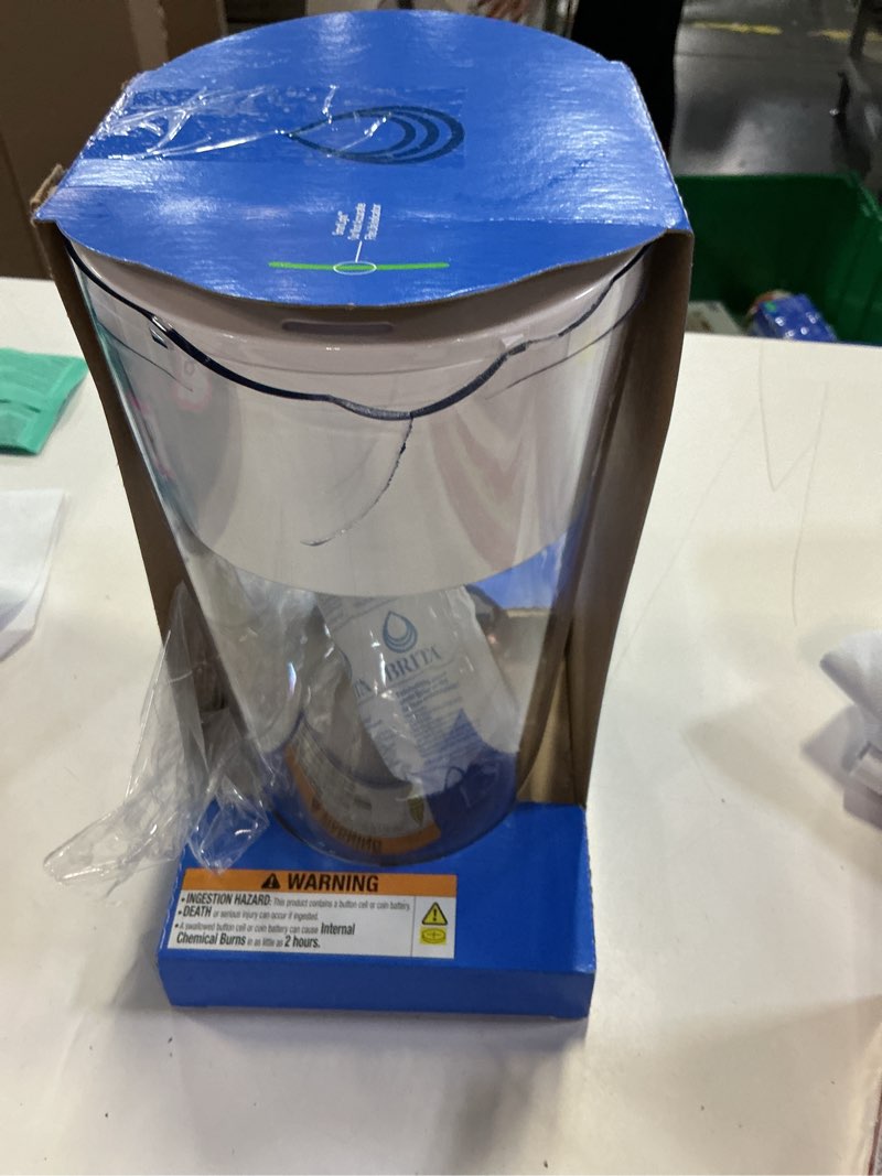Condition photo showing As Is for brita tahoe 10-cup white plastic water filter pitcher