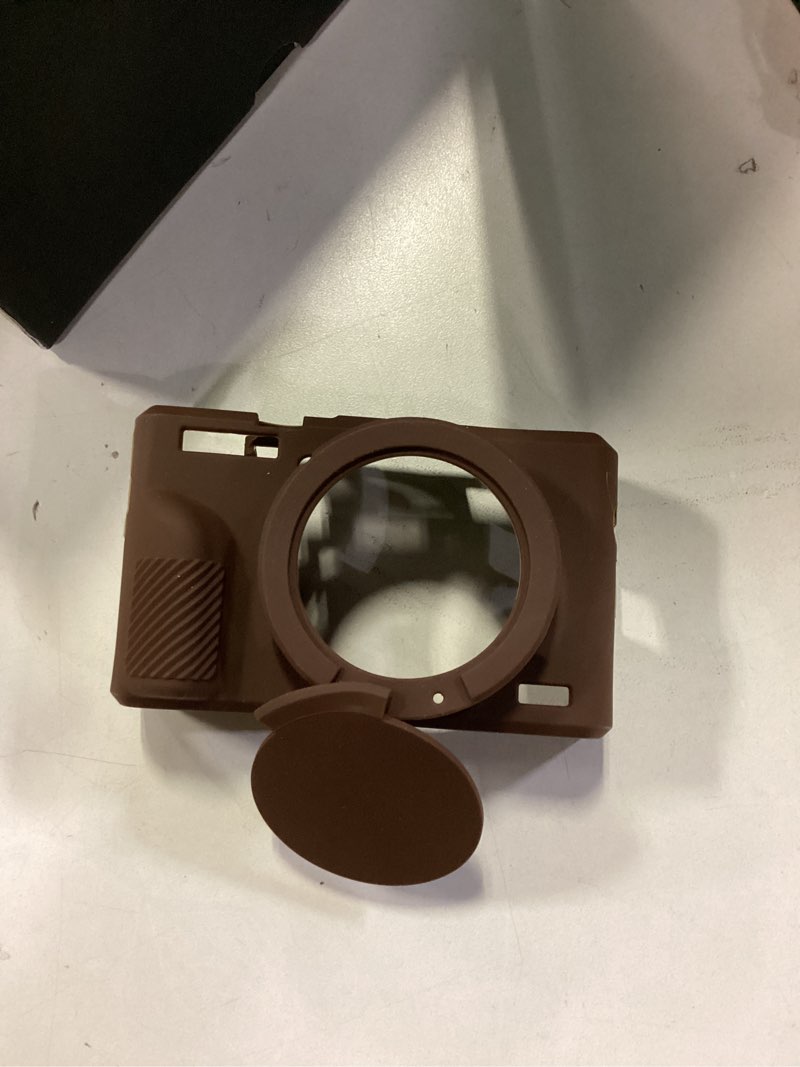 Condition photo showing Good Condition for Easy Hood Case for Canon Powershot G7 X Mark III Digital Camera, Soft Silicone Protective Cover with Removable Lens Cover for Canon Powershot G7X Mark III DSLR Camera (Brown) G7X3 Brown