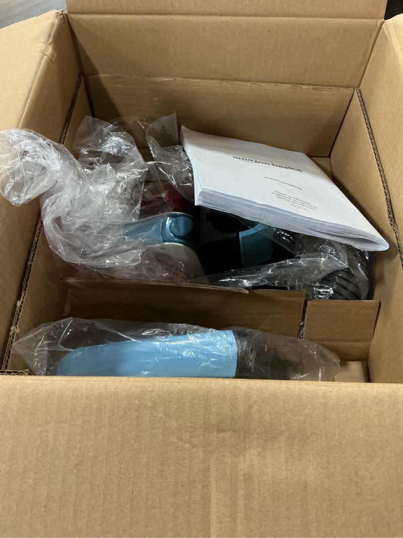 Condition photo showing Good Condition for Amazon Basics Upright Bagless Vacuum Cleaner for Carpet and Hard Floors, With Crevice and Upholstery Tools, Detachable Handle, Lightweight (8.4 lbs), 1.7L Dust Cup, 720W, 25ft Cord, Black/White