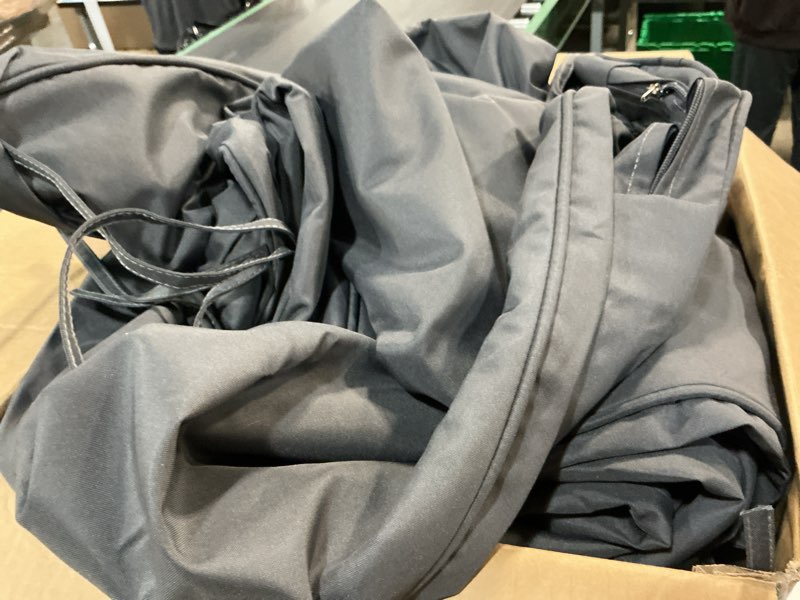Condition photo showing Good Condition for aaaaacessories outdoor chaise lounge cushions, fade-resistant, waterproof patio furniture replacement cushions, 80" x 26" x 3", set of 2, dark gray dark gray 80"x26"x3"-set of 2