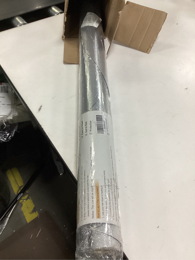 Condition photo showing Good Condition for LovePads 2mm Thick Round Frosted Table Cover Protector 47 Inch Frosted Round Table Protector for Dining Room Table, Round Plastic Table Cover, Plastic Cover for Round Table, PVC Round Table Pads 47" x 47" Frosted 2mm