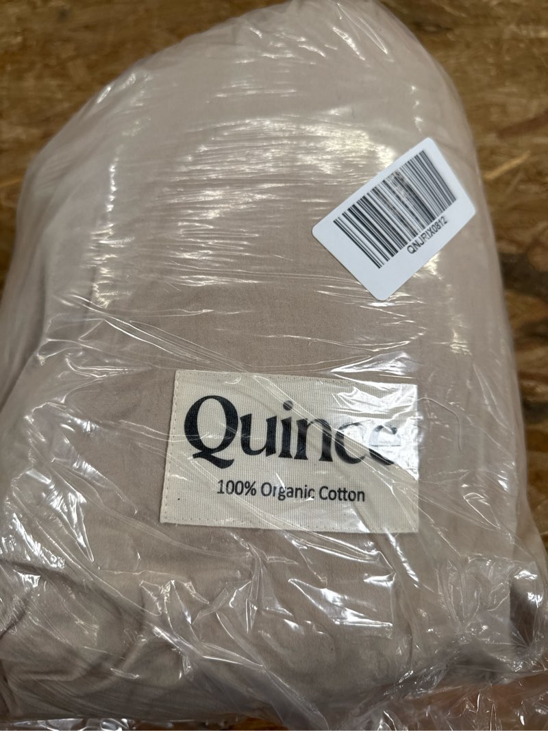 Condition photo showing Good Condition for organic brushed cotton sheet set, queen, toffee