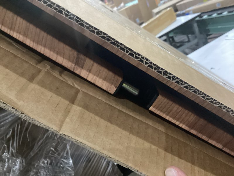 Condition photo showing Good Condition for babelio metal auto close baby gate pressguard p7, 29"-55" wide extra wide pet gate for the house and doorways, pressure mounted walk thru child gate with door, brown wood pattern