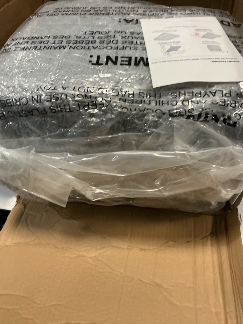 Condition photo showing New/Like New for maxyoyo 6" futon mattress full size, tufted futons sofa couch bed with twisted rope design edging, thick corded fabric floor mattress for adults, shredded foam filling (frame not included), beige full corded beige
