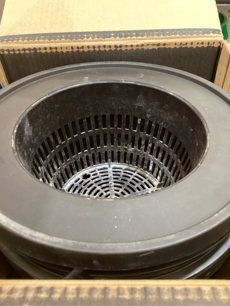 Condition photo showing As Is for vivosun dwc hydroponics grow system with top drip kit, 5-gallon deep water culture, recirculating drip garden system with multi-purpose air hose, air pump, and air stone (1 bucket + top drip kit)