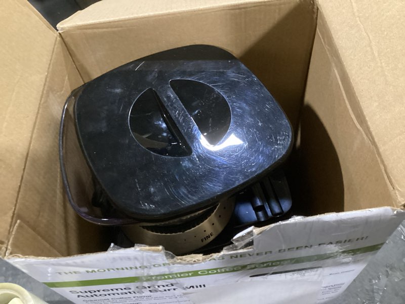 Condition photo showing Good Condition for cuisinart coffee grinder, electric one-touch automatic burr coffee grinder with 18-position grind selector, cup size selector for 4 – 18 cups, dbm-8p1, black stainless burr mill stainless steel