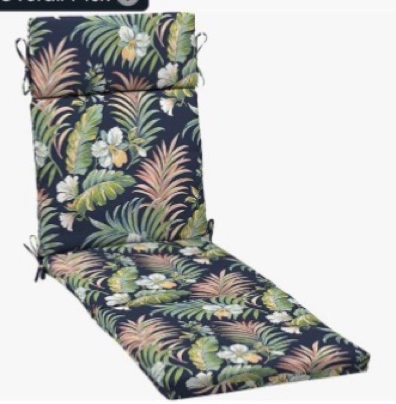 arden outdoor chaise cushion, 21 in x 72 in, weather-proof, rain-proof, fade resistant patio cushion