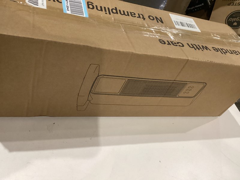 Condition photo showing As Is for Space Heater, 25" Space Heaters for Indoor Use, 1500W Electric Heaters with Remote, Tower Heater with Overheat & Tip-Over Protection, Quiet, Fast and Safe Heating for Room Bedroom Office Home 1500W Space Heater