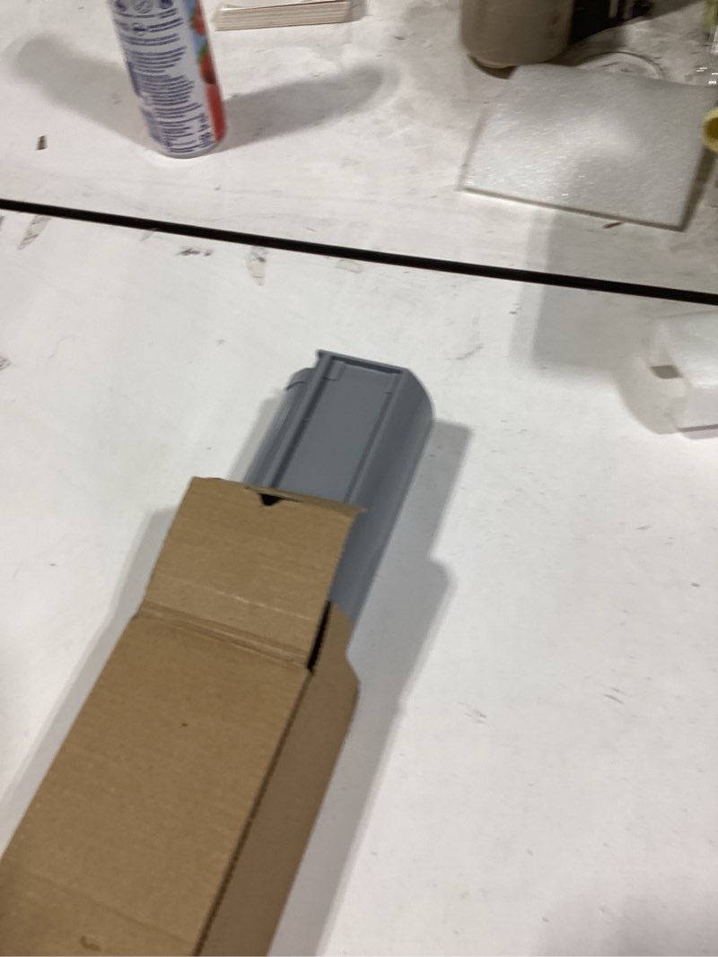 Condition photo showing New/Like New for ChrisDowa Cordless Zebra Blinds for Windows, Dual Layer Free-Stop Light Filtering Window Roller Shades, Pull Down Privacy Zebra Shades for Home, Office, Bedroom, Door (28" W x 72" H, Light Grey) 28"W x 72"H Light Grey