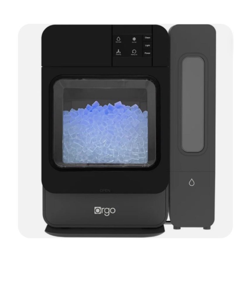  Orgo Products RGS4506 The Sonic Countertop Ice Maker, Nugget Ice Type, Black