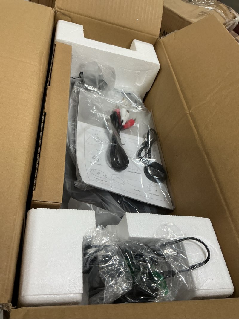 Condition photo showing New/Like New for Turntable Record Player Wireless Output Vinyl Players Aluminium Platter Carbon Fiber Tonearm Belt-Drive LP 33 45 RPM Phono Audio AT-3600L MM Cartridge RCA Line Anti-Skate Pitch Control Dark Brown