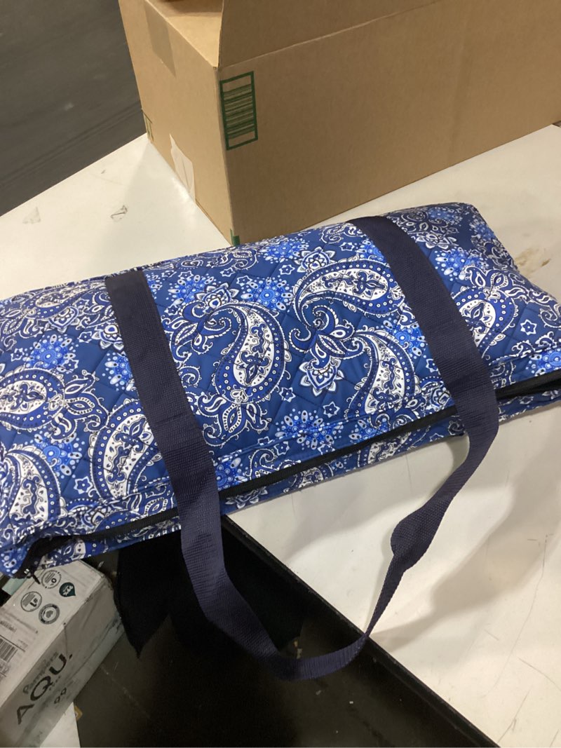 Condition photo showing As Is for American Mahjong Set with Blue Carrying Bag, 166 White Tiles, 4 All-in-One Rack/Pushers, Mahjong Tiles Set (Ma Jong, Mah-Jongg, Majiang)