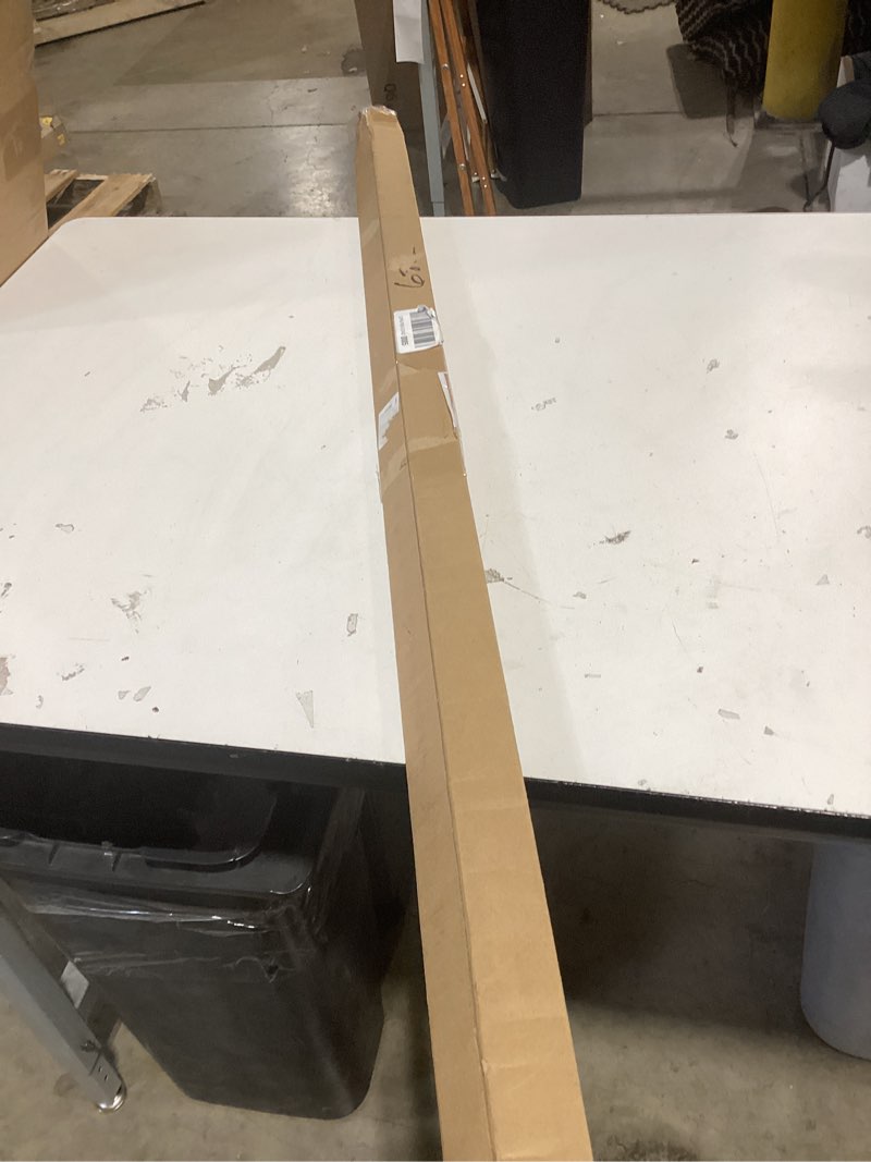 Condition photo showing New/Like New for no sectional assembly shower curtain rod 56-104 inch, 1" diameter spring long adjustable tension curtain rods for bathroom windows closet no drilling no rust, black black 56-104inch, no assembly