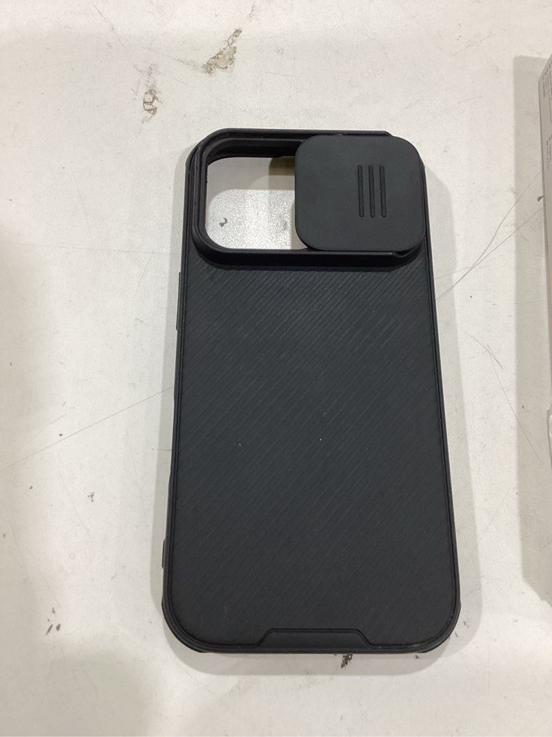 Condition photo showing As Is for esr for iphone 16 case, 7x military-grade drop protection, shock-absorbing rugged cover with camera control button, magsafe accessories compatible, cyber series, army black iphone 16