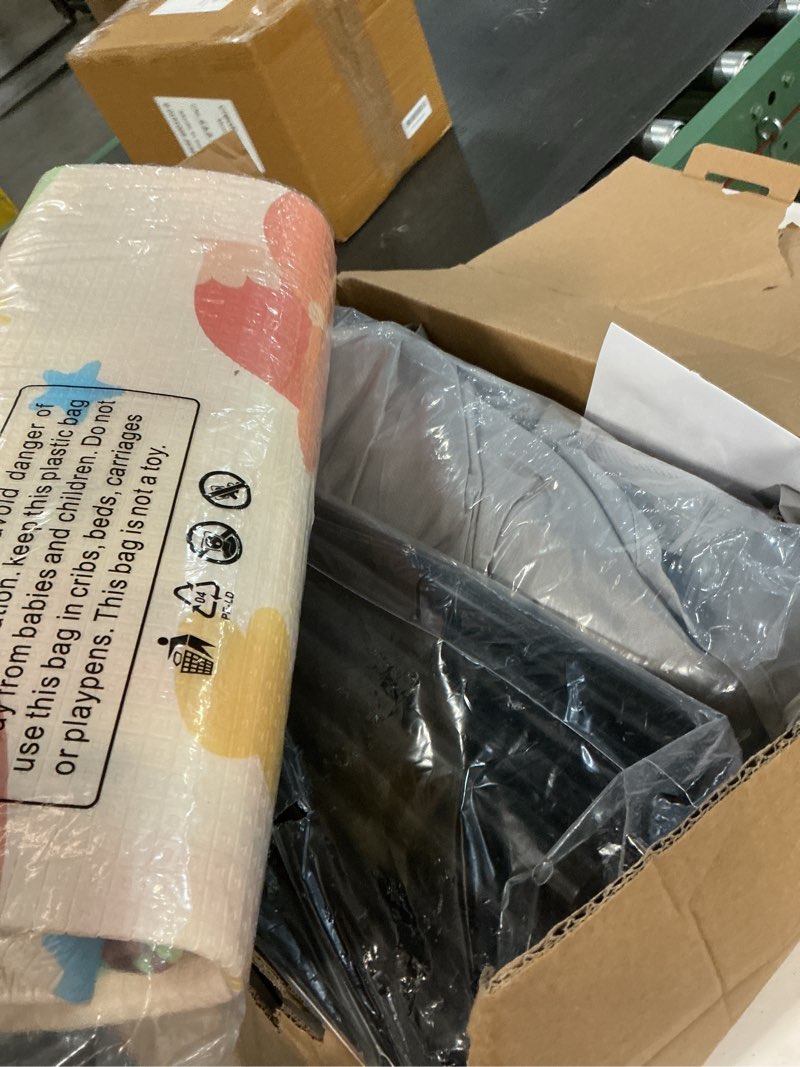 Condition photo showing Good Condition for Baby Playpen with Mat Small Playpen for Babies and Toddlers 50 x 50 inch Baby Fence Playards Gray + Mat 50"x50"