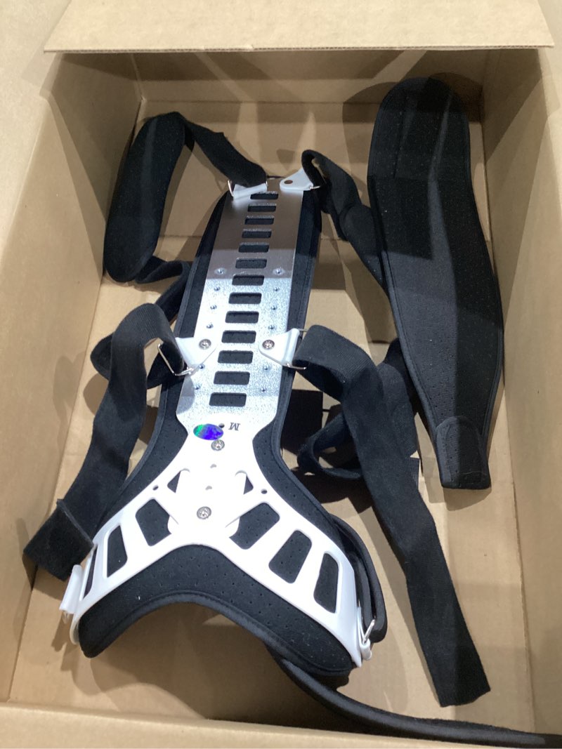 Condition photo showing Good Condition for adjustable spine posture corrector for back support,2026 new full scoliosis back brace posture corrector for kyphosis and vertebral compression fracture men and women (black, medium) black medium