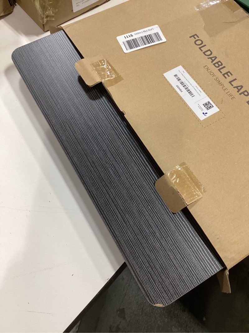 Condition photo showing As Is for Foldable Lap Desk, Laptop Bed Desk, Portable Bed Table, Laptop Stand for Bed & Couch, Lightweight & Mini - Black Black Medium