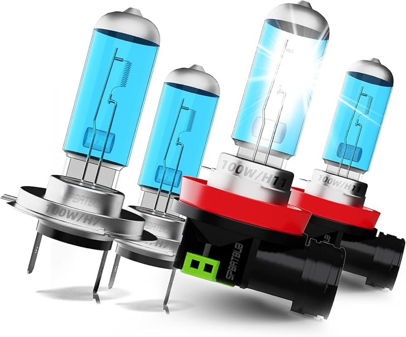 TTDBDAN Upgraded Halogen Headlight Bulbs Fit For Kia Sorento 2011-2016,H7 High Beam H11/H8/H9 Low Be