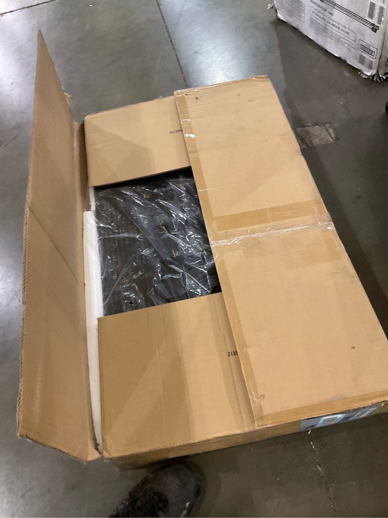 Condition photo showing As Is for VEVOR 4" Rise Rubber Threshold Ramp, 3 Channels Cord Cover Wheelchair Ramp, No-Slip Surface, 2200 Lbs Load Capacity Rubber Ramp for for Home Doorways Driveways Curb, 41.8" L x 24" W x 4" H 4“ H