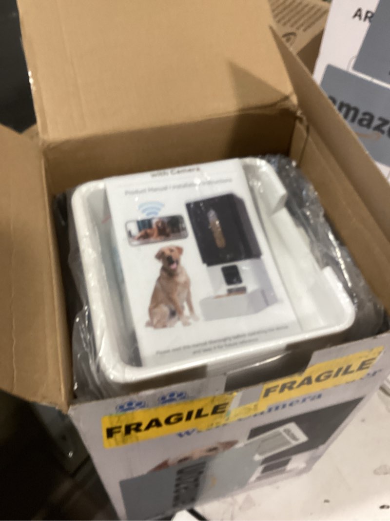 Condition photo showing New/Like New for automatic dog feeder large breed: 12l/50 cups with hd 1080p camera - 5g wifi anti-clog timed dog feeder for golden retriever busy owners by utcg 12l for large dogs