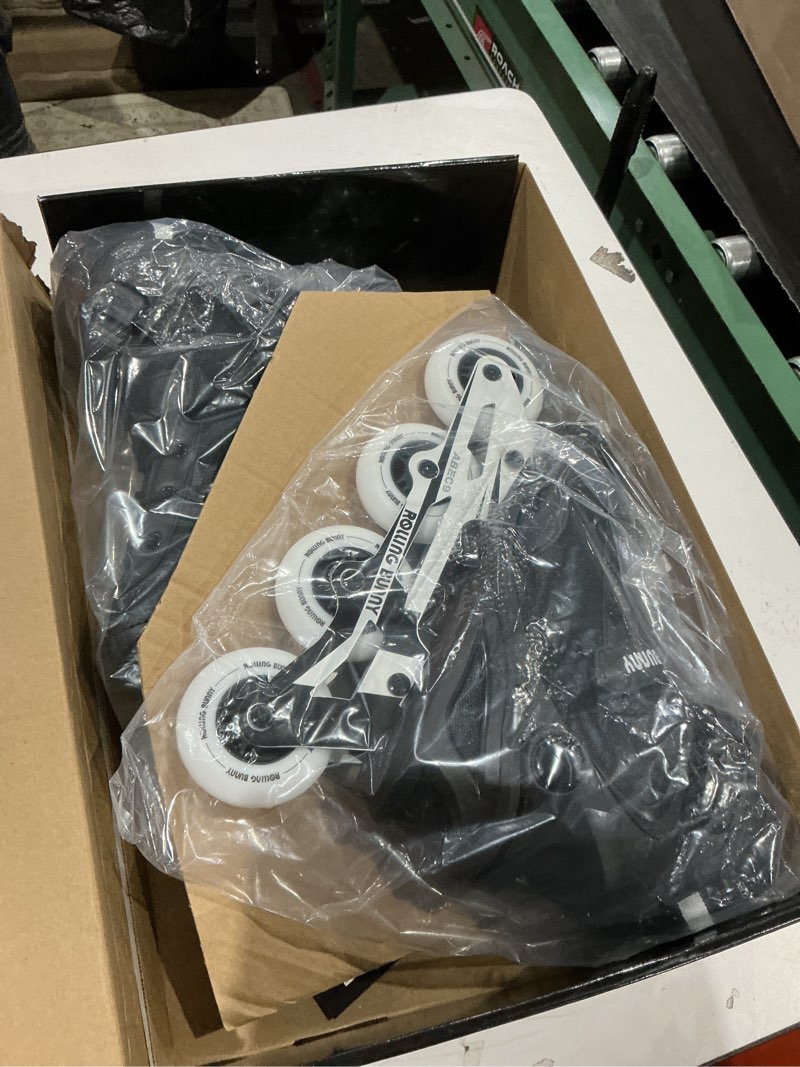 Condition photo showing Good Condition for inline skates pro for adult women - abec-9 bearing with breathable lining for male female, optional brake, size w 6-9, black usw8