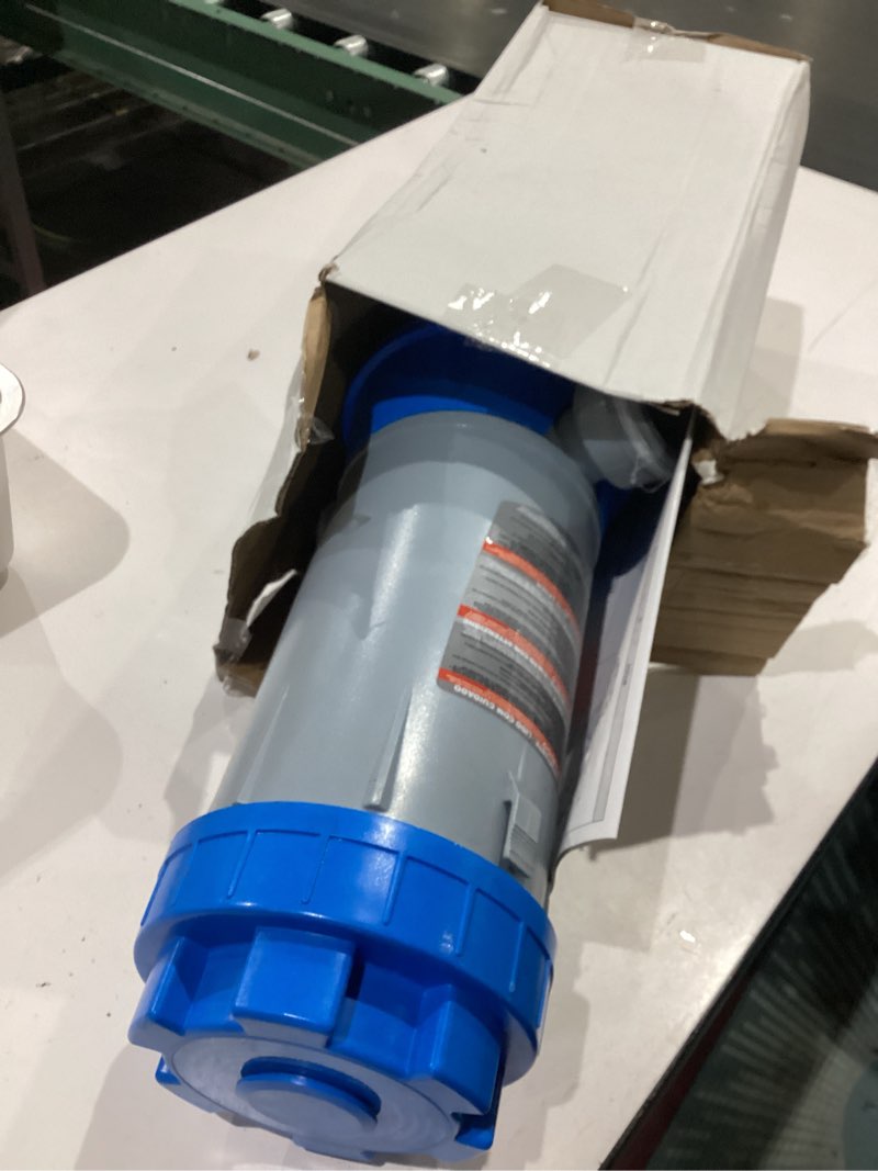 Condition photo showing As Is for rovpool offline automatic pool chlorinator,9 lbs capacity pool chlorine feeder,easy set automatic chlorinator feeder with adjustable output,chlorinator for inground/above ground pool chlorinator,blue